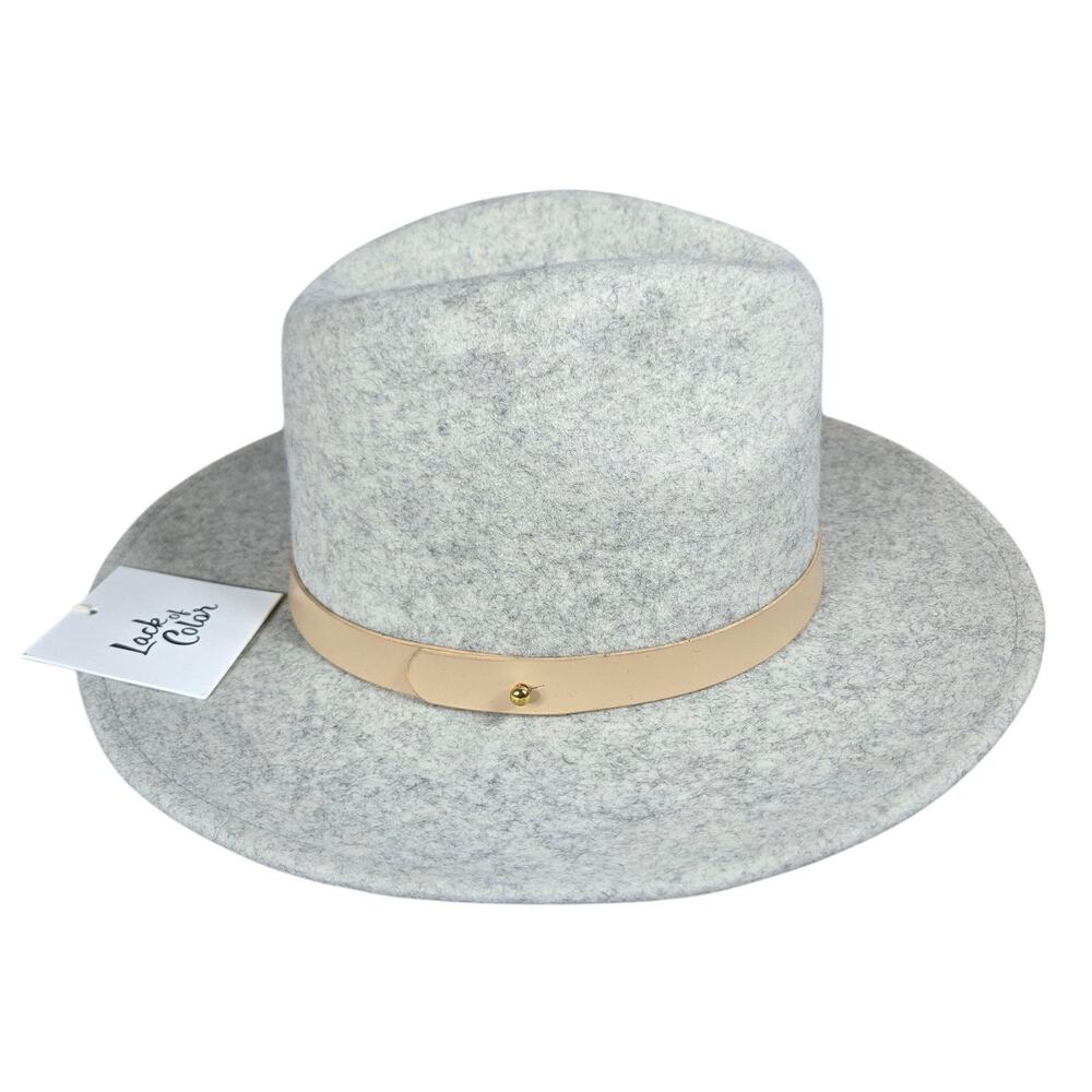 Lack of Color The Mack Womens Medium NEW Speckled Gray Soft Wool Tall Wide Brim‎